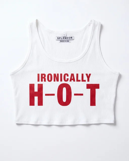 H-O-T CROP TEE
